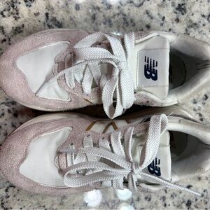 Sold New Balance Cream and White Athletic Shoes